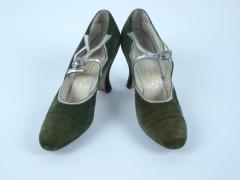 Green Velvet Heels