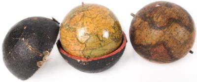 Globes And Holders, 4 Pieces