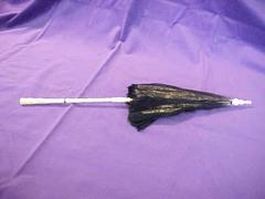 Parasol, Black Lace With Ivory Handle