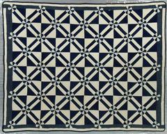 Pieced And Appliqued Quilt, Hearts And Gizzards