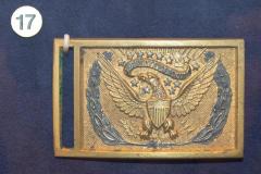 Buckle, Belt, U.S. Army Officer's, Charles W. Calkins